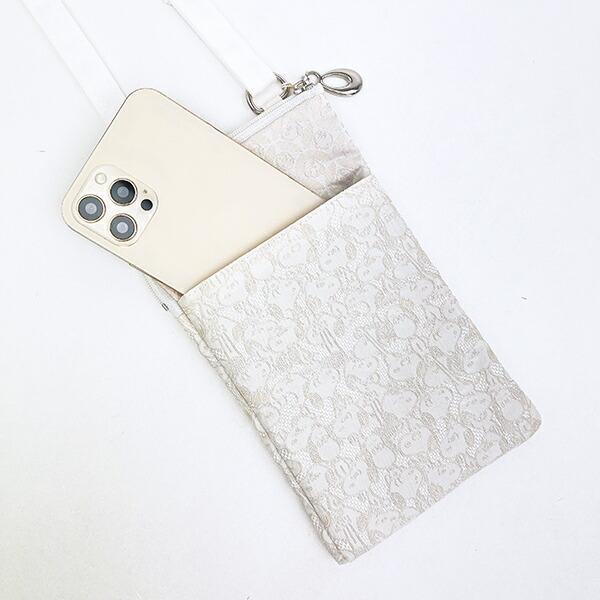 スヌーピー ALL STYLE  モバイルショルダーバッグ 西陣織シリーズ 日本製  SNOOPY 商品画像6：キャラグッズPERFECT WORLD TOKYO