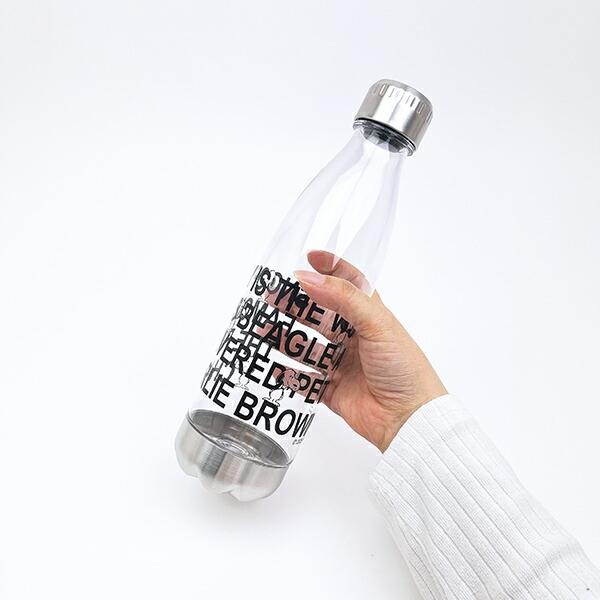 スヌーピー クリアボトル(700ml) ブラック 水筒 ランチ SNOOPY 商品画像5：キャラグッズPERFECT WORLD TOKYO
