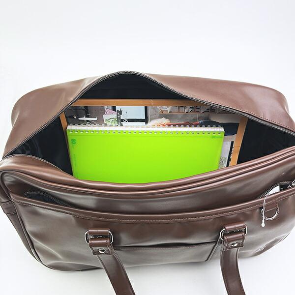 スヌーピー ショルダーボストンバッグ ブラウン 刺繍ワンポイント SNOOPY 商品画像9：キャラグッズPERFECT WORLD TOKYO