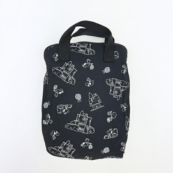 スヌーピー 超軽量たためるリュック ブラック ジャーニー SNOOPY 商品画像7：キャラグッズPERFECT WORLD TOKYO