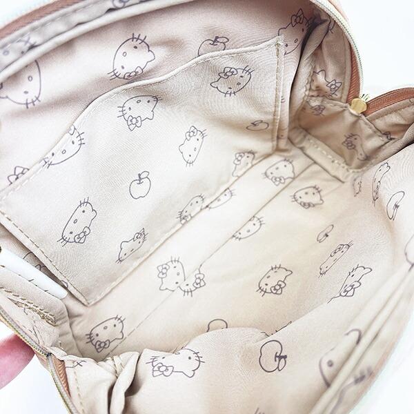 サンリオ ハローキティ ラウンドポーチ ナチュラルキルティング Sanrio 商品画像5：キャラグッズPERFECT WORLD TOKYO