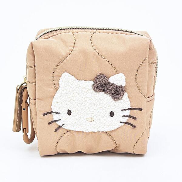 サンリオ ハローキティ カラビナ付きミニポーチ ナチュラルキルティング Sanrio 商品画像2：キャラグッズPERFECT WORLD TOKYO