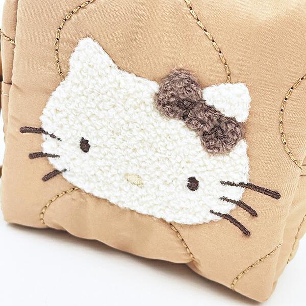 サンリオ ハローキティ カラビナ付きミニポーチ ナチュラルキルティング Sanrio 商品画像3：キャラグッズPERFECT WORLD TOKYO