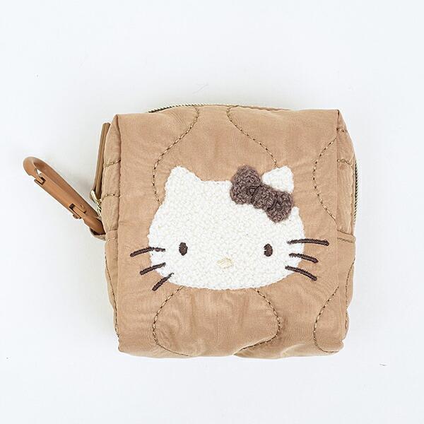 サンリオ ハローキティ カラビナ付きミニポーチ ナチュラルキルティング Sanr･･･