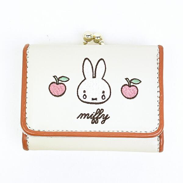 ミッフィー miffy 三つ折り財布 リンゴ