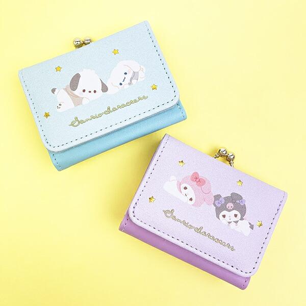 サンリオ ポチャッコ × シナモロール 3つ折り財布 (ブルー) チルタイムシリーズ シナモン Sanrio 商品画像6：キャラグッズPERFECT WORLD TOKYO