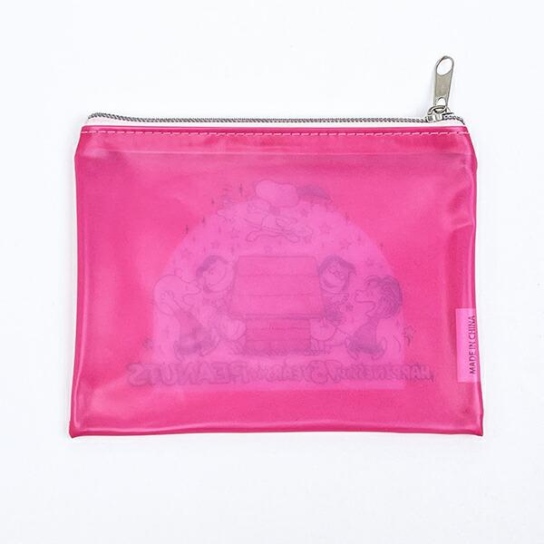 スヌーピー クリアポーチ ピンク PEANUTS 75th SNOOPY 商品画像3：キャラグッズPERFECT WORLD TOKYO