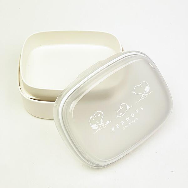 スヌーピー ワンタッチ2段ランチボックス (テーブル) 日本製 SNOOPY 商品画像4：キャラグッズPERFECT WORLD TOKYO