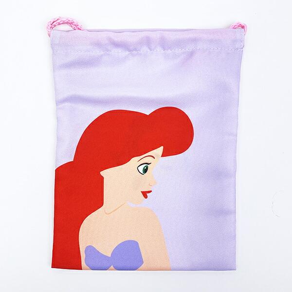 ディズニープリンセス リトルマーメイド アリエル 2P巾着 （パステル） プリンセスデザインシリーズ Disney 商品画像2：キャラグッズPERFECT WORLD TOKYO