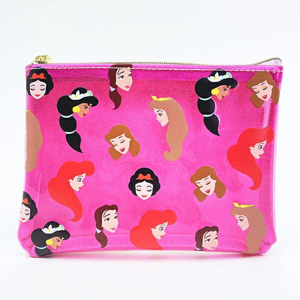 ディズニープリンセス 総柄 クリアポーチ Disney