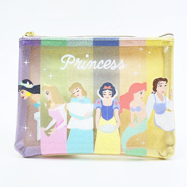 ディズニープリンセス 横並び クリアポーチ Disney