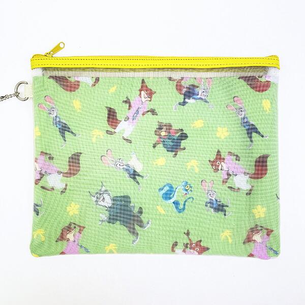 ディズニー ズートピア 2連メッシュポーチ (グリーン) Disney 商品画像4：キャラグッズPERFECT WORLD TOKYO