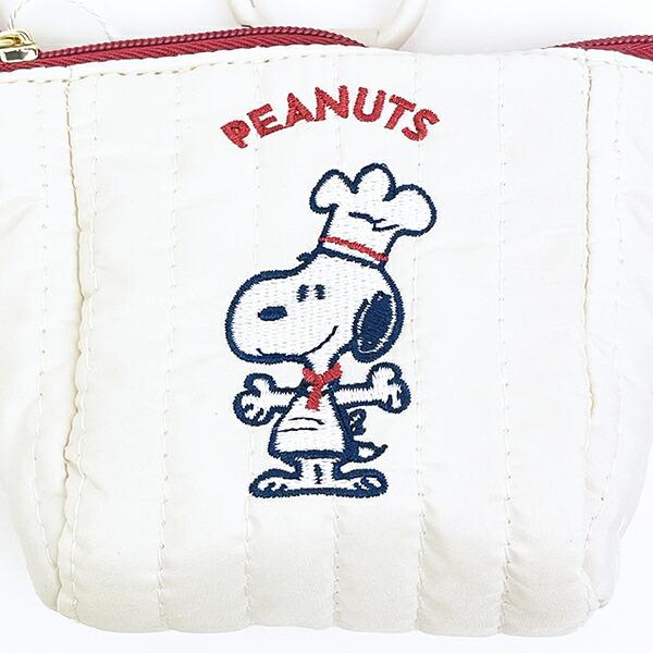 スヌーピー ストラップ付きミニポーチ (レッド) シェフシリーズ SNOOPY 商品画像2：キャラグッズPERFECT WORLD TOKYO