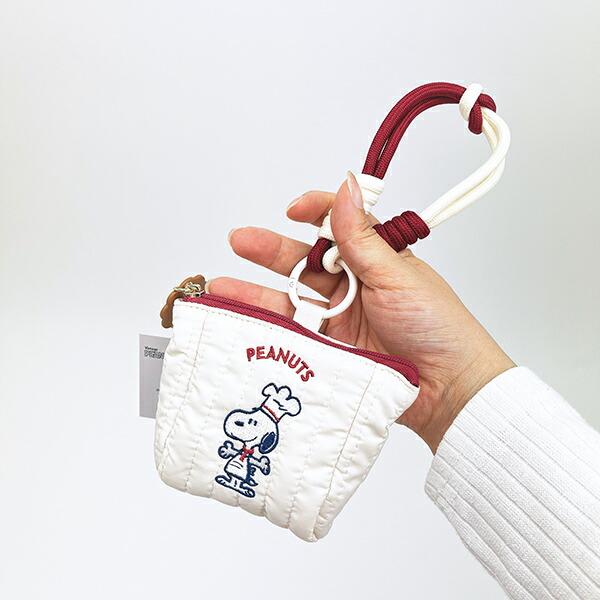 スヌーピー ストラップ付きミニポーチ (レッド) シェフシリーズ SNOOPY 商品画像4：キャラグッズPERFECT WORLD TOKYO