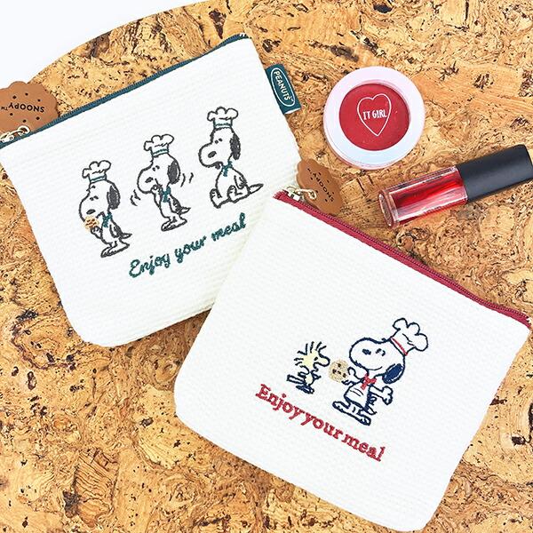 スヌーピー ティッシュポーチ レッド シェフシリーズ SNOOPY 商品画像5：キャラグッズPERFECT WORLD TOKYO