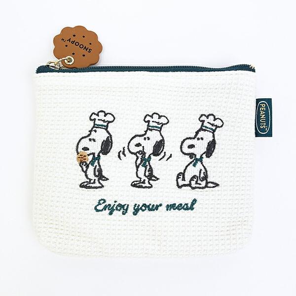 スヌーピー ティッシュポーチ グリーン シェフシリーズ SNOOPY