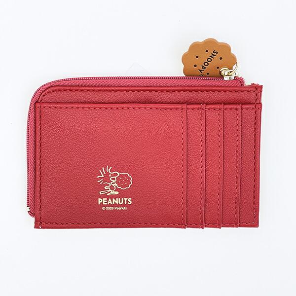 スヌーピー フラグメントケース レッド シェフシリーズ 財布 SNOOPY 商品画像2：キャラグッズPERFECT WORLD TOKYO