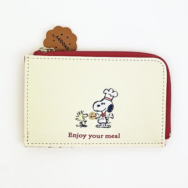 スヌーピー フラグメントケース レッド シェフシリーズ 財布 SNOOPY