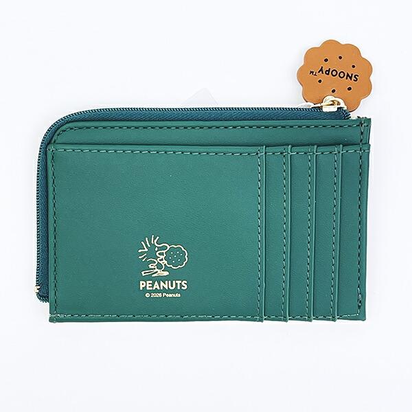 スヌーピー フラグメントケース グリーン シェフシリーズ 財布 SNOOPY 商品画像2：キャラグッズPERFECT WORLD TOKYO