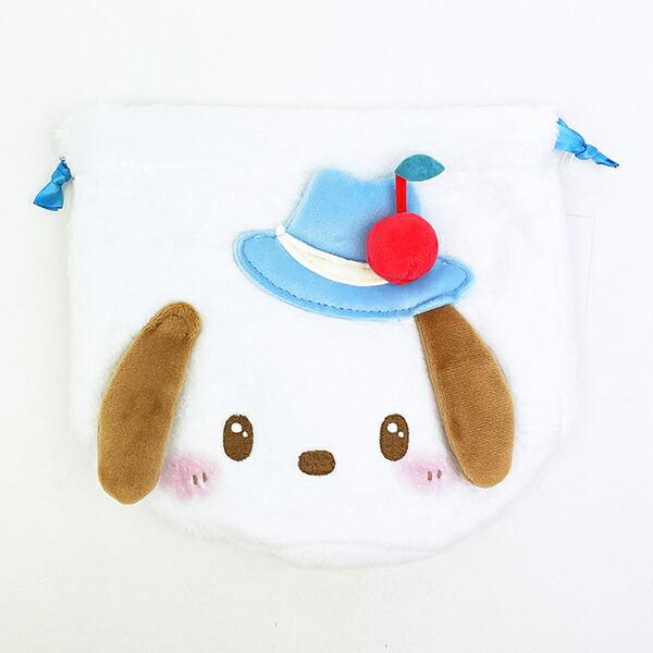 サンリオキャラクターズ ポチャッコ フェイス巾着 スウィートケーキ Sanrio 商品画像2：キャラグッズPERFECT WORLD TOKYO