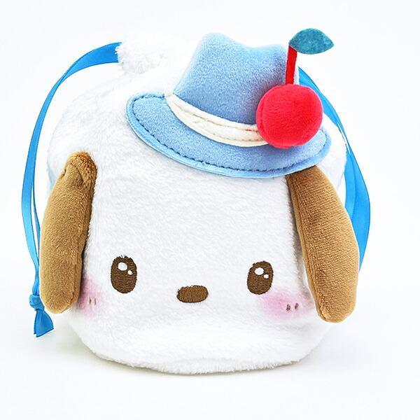 サンリオキャラクターズ ポチャッコ フェイス巾着 スウィートケーキ Sanrio 商品画像1：キャラグッズPERFECT WORLD TOKYO
