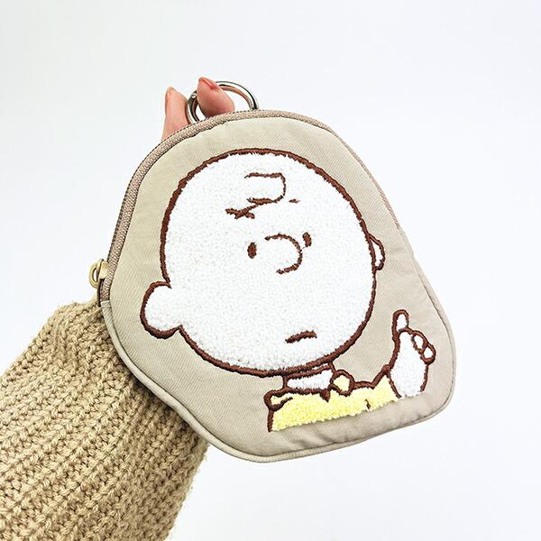 スヌーピー チャーリーブラウン ダイカット刺繍パスポーチ SNOOPY 商品画像5：キャラグッズPERFECT WORLD TOKYO