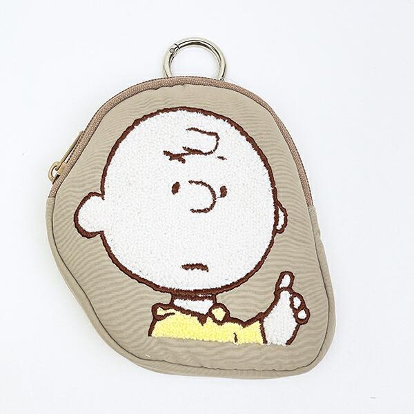 スヌーピー チャーリーブラウン ダイカット刺繍パスポーチ SNOOPY