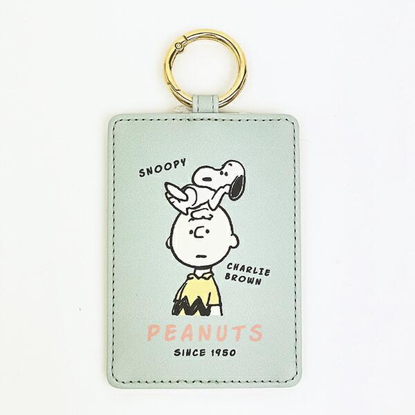 スヌーピー シングルパスケース 情景 グリーン SNOOPY 商品画像1：キャラグッズPERFECT WORLD TOKYO