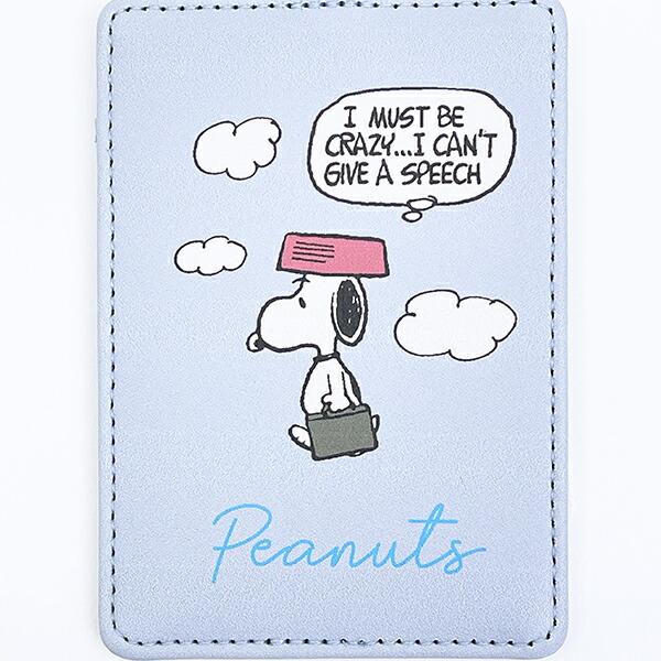 スヌーピー シングルパスケース 情景 パープル 定期入れ SNOOPY 商品画像2：キャラグッズPERFECT WORLD TOKYO