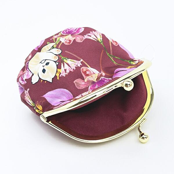 モフサンド × 日比谷花壇 ふんわりがま口ポーチ レッド mofusand 商品画像3：キャラグッズPERFECT WORLD TOKYO