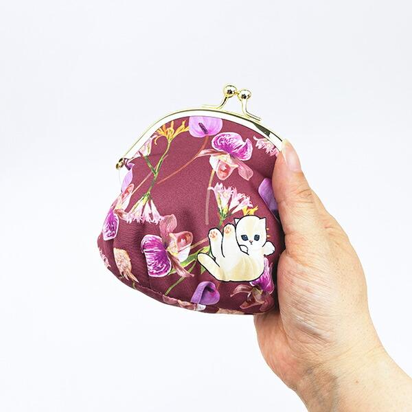 モフサンド × 日比谷花壇 ふんわりがま口ポーチ レッド mofusand 商品画像4：キャラグッズPERFECT WORLD TOKYO
