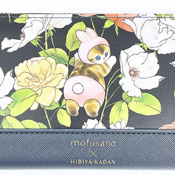 モフサンド × 日比谷花壇 長財布 ブラック mofusand 商品画像2：キャラグッズPERFECT WORLD TOKYO