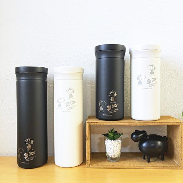 スヌーピー ジョークール ハンドル付ステンレスボトル【350ml】 ホワイト モノトーン 水筒 SNOOPY 商品画像9：キャラグッズPERFECT WORLD TOKYO