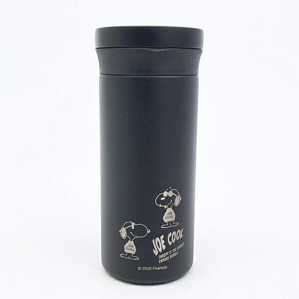 スヌーピー ジョークール ハンドル付ステンレスボトル【350ml】 ブラック モ･･･