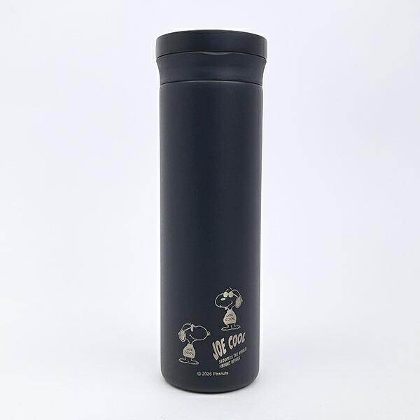 スヌーピー ジョークール ハンドル付ステンレスボトル【500ml】 ブラック モ･･･