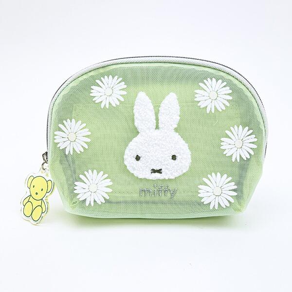 ミッフィー miffy ラウンドティッシュポーチ グリーン ピスタチオ＆ラベンダ･･･
