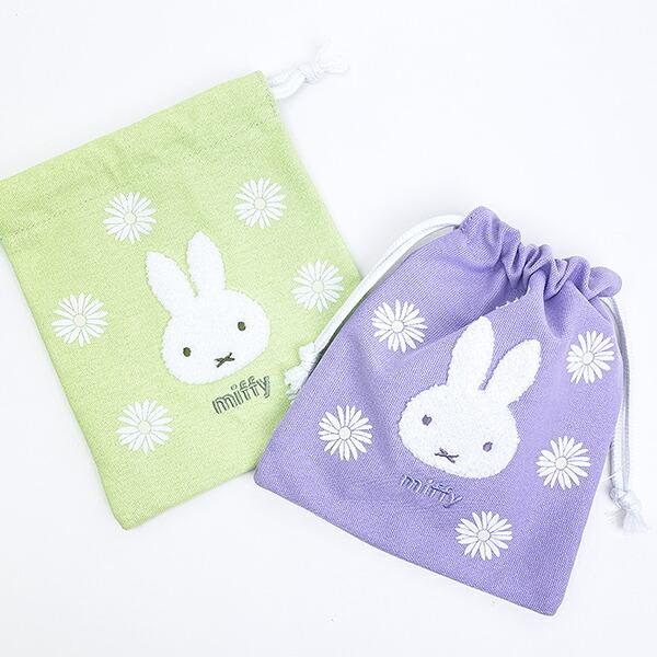 ミッフィー miffy 巾着 グリーン ピスタチオ＆ラベンダーシリーズ 商品画像6：キャラグッズPERFECT WORLD TOKYO