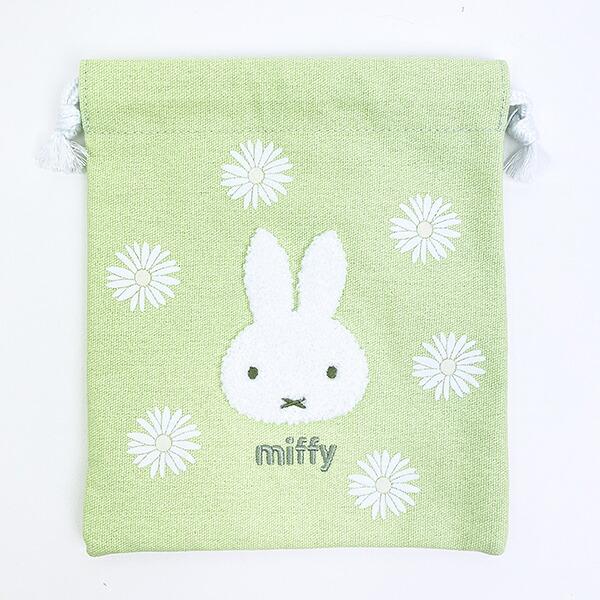ミッフィー miffy 巾着 グリーン ピスタチオ＆ラベンダーシリーズ