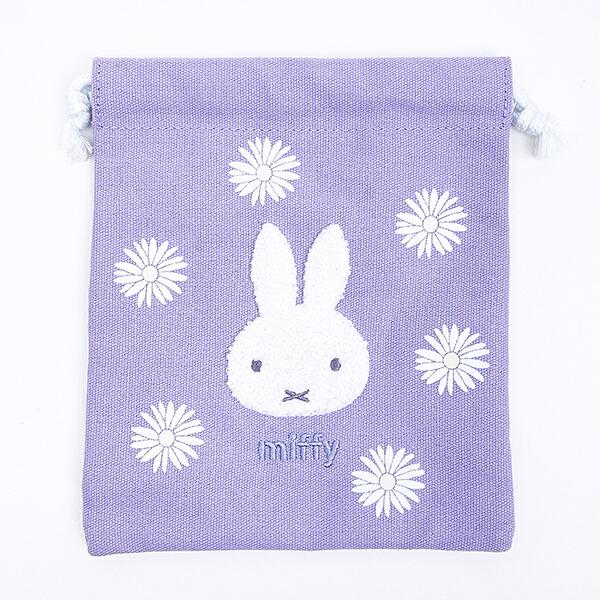 ミッフィー miffy 巾着 パープル ピスタチオ＆ラベンダーシリーズ