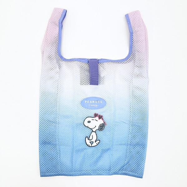 スヌーピー メッシュエコバッグ パステル グラデーション SNOOPY