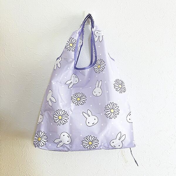ミッフィー miffy 底板付きエコバッグ(M) パープル ピスタチオ＆ラベンダーシリーズ 商品画像4：キャラグッズPERFECT WORLD TOKYO