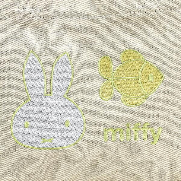 ミッフィー miffy 刺繍ミニトートバッグ グリーン ピスタチオ＆ラベンダーシリーズ ランチ 商品画像2：キャラグッズPERFECT WORLD TOKYO