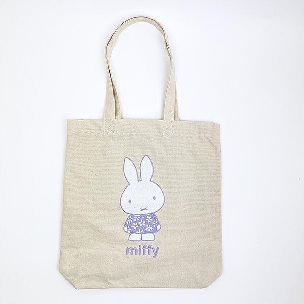 ミッフィー miffy 刺繍トートバッグ パープル ピスタチオ＆ラベンダーシリー･･･