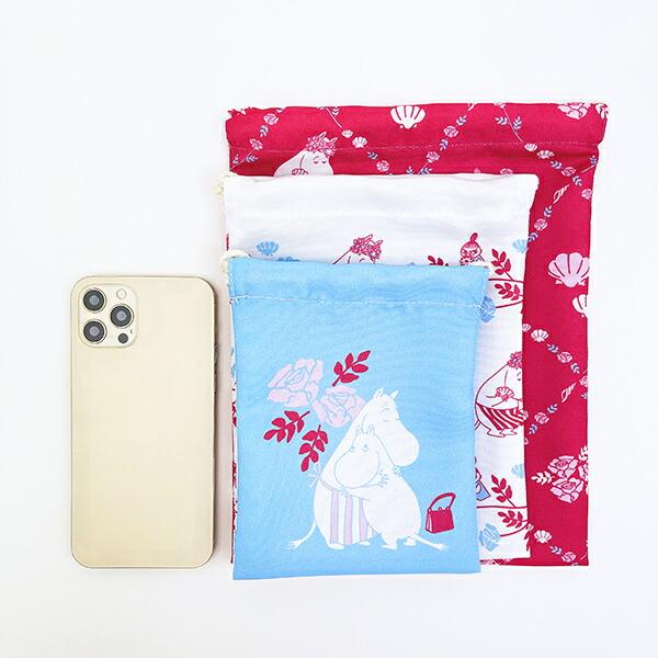 ムーミン 3P巾着 A 母の日シリーズ MOOMIN 商品画像5：キャラグッズPERFECT WORLD TOKYO