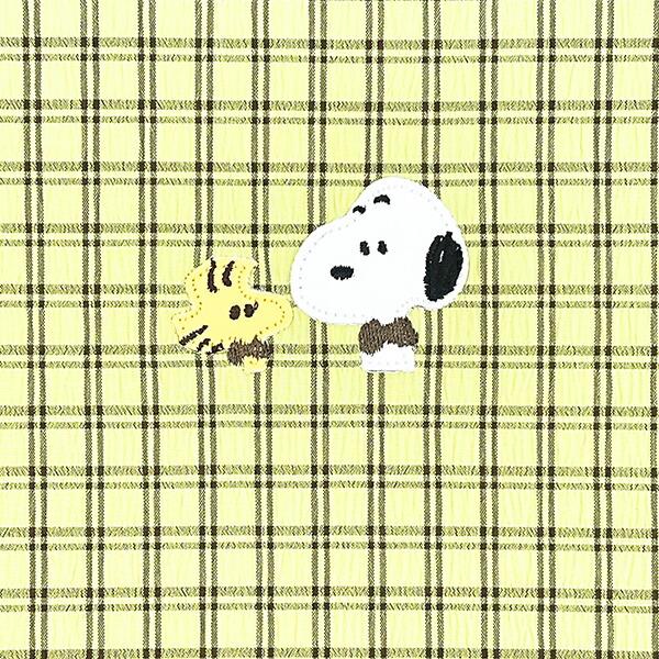 スヌーピー パスポートケース グリーン チェックワッペンシリーズ SNOOPY 商品画像7：キャラグッズPERFECT WORLD TOKYO