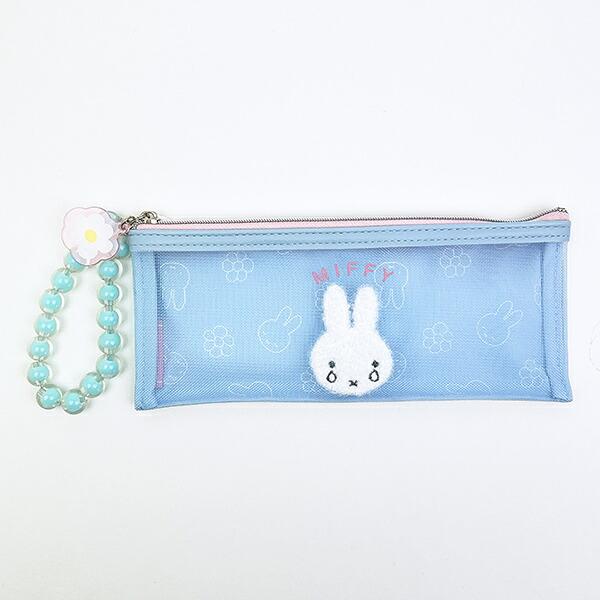 ミッフィー miffy スリムポーチ ブルー ビジューシリーズ