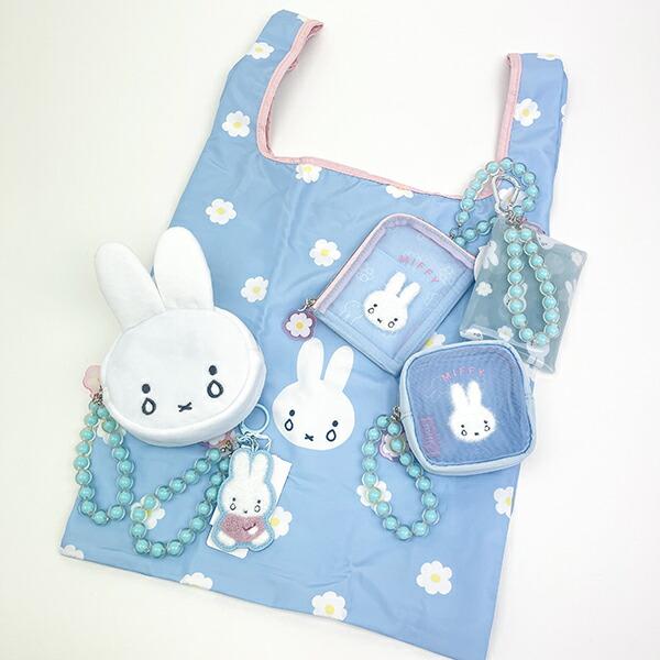 ミッフィー miffy なきがお クリアマルチポーチ (ブルー) ビジューシリーズ 商品画像3：キャラグッズPERFECT WORLD TOKYO