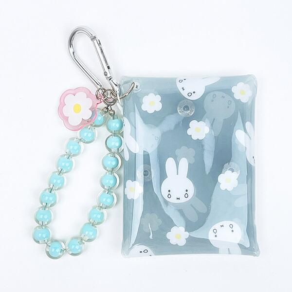 ミッフィー miffy なきがお クリアマルチポーチ (ブルー) ビジューシリーズ 商品画像1：キャラグッズPERFECT WORLD TOKYO