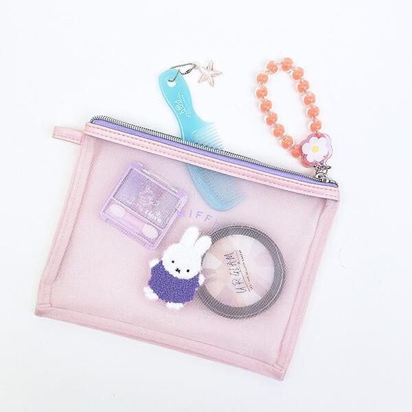 ミッフィー miffy フラットポーチ ピンク ビジューシリーズ 商品画像5：キャラグッズPERFECT WORLD TOKYO