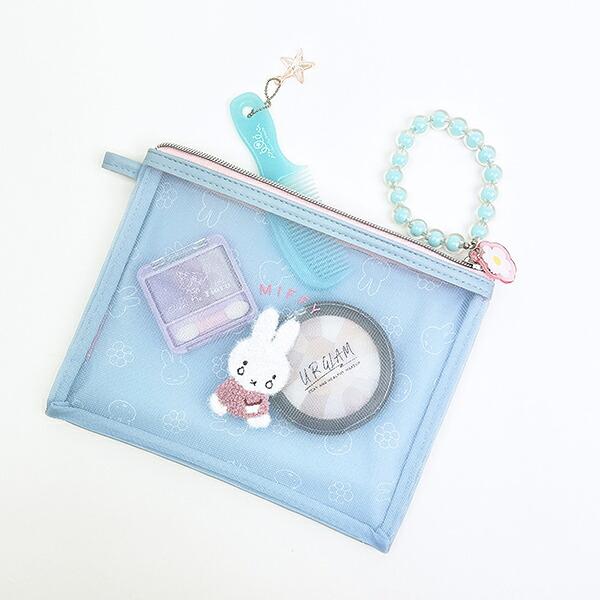 ミッフィー miffy フラットポーチ ブルー ビジューシリーズ 商品画像5：キャラグッズPERFECT WORLD TOKYO